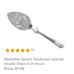 Toulouse Lautrec Absinthe Spoon For Mixing Absinthe